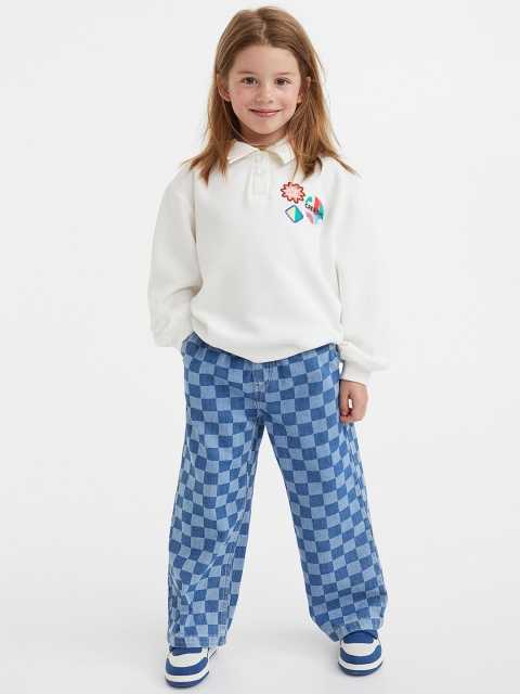 

H&M Girls Wide Fit Jeans, Blue