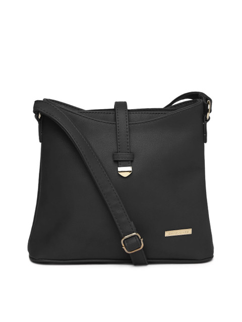 

David Jones Black Solid Sling Bag