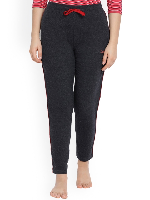 

LYRA Women Black Solid Cotton Track Pant