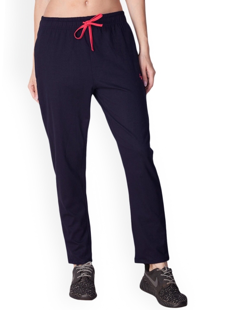

LYRA Women Navy-Blue Solid Yoga Track Pant