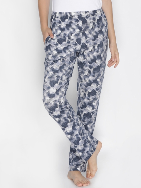 

LYRA Women Grey Printed Pure Cotton Lounge Pants