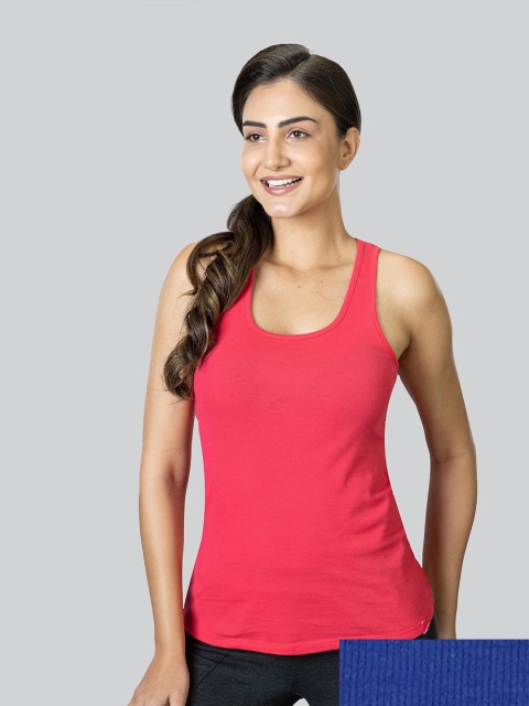 

LYRA Pack of 2 Tank Pure Cotton Top, Coral