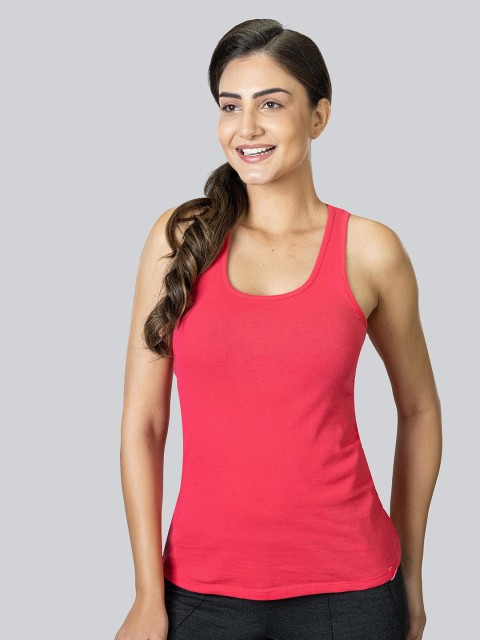 

LYRA Red Tank Pure Cotton Top