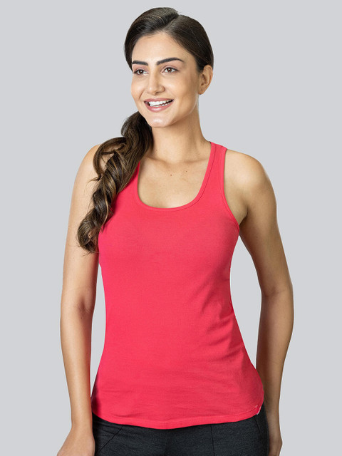

LYRA Pack of 2 Tank Pure Cotton Top, Coral
