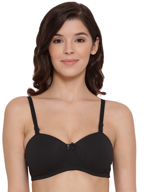 

LYRA Black Cotton Solid Underwired Lightly Padded Bra LYRA_BRA_522_BLACK_38B_1PC