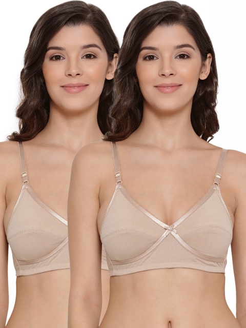 

LYRA Pack of 2 Beige Cotton Underwired Lightly Padded Bra LYRA_BRA_502_SKIN_38B_2PC