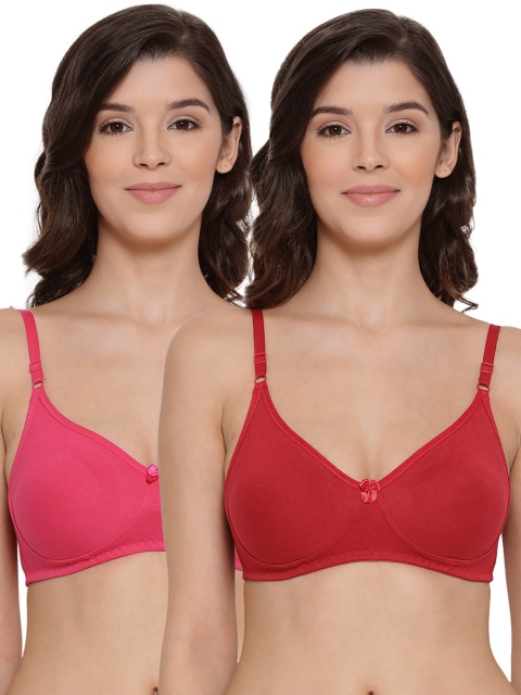 

LYRA Pack Of 2 Assorted Bra Underwired Lightly Padded Cotton Bra