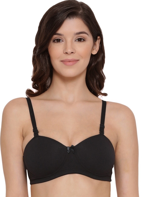 

LYRA Black Bra Underwired Lightly Padded Cotton Bra