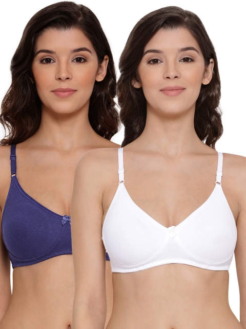 

LYRA Pack Of 2 Assorted Bra Underwired Lightly Padded Cotton Bra