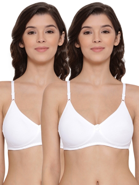 

LYRA Pack Of 2 White Bra Underwired Lightly Padded