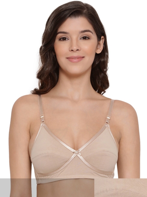 

LYRA Beige Underwired Lightly Padded Cotton Bra