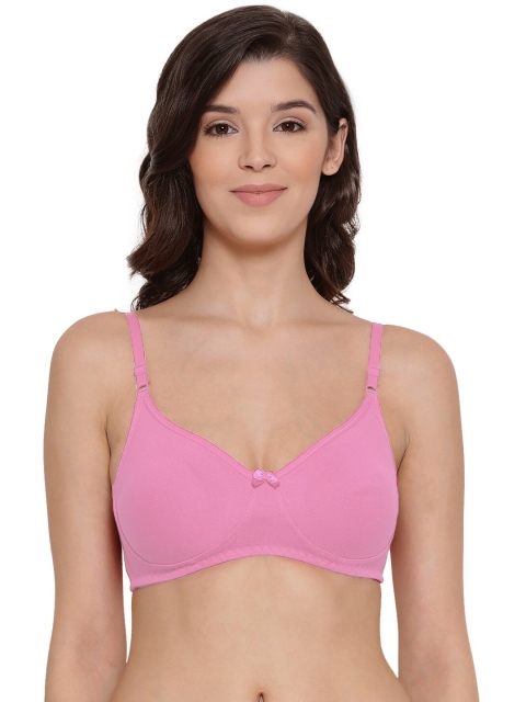 

LYRA Pink Underwired Lightly Padded Cotton Bra