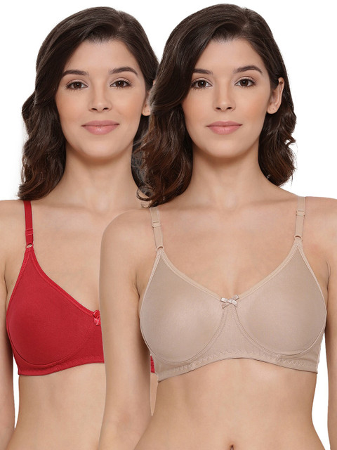 

LYRA Assorted Pack Of 2 Underwired Lightly Padded Cotton Bra