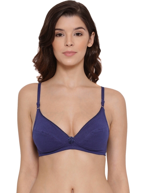 

LYRA Blue Underwired Lightly Padded Cotton Bra