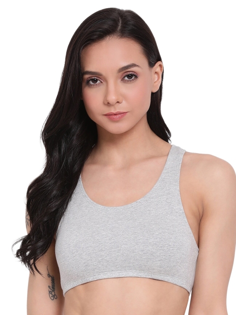

LYRA Grey Underwired Lightly Padded Cotton Bra