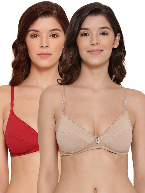 

LYRA Assorted Pack Of 2 Underwired Lightly Padded Cotton Bra
