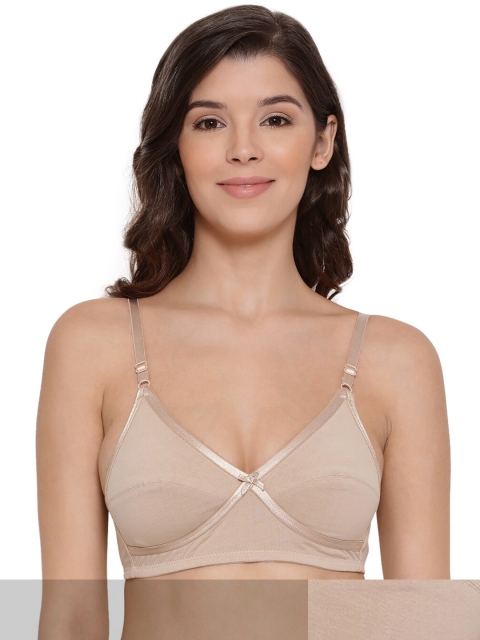 

LYRA Beige Pack Of 2 Underwired Lightly Padded Cotton Bra