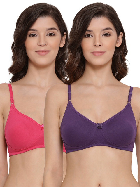 

LYRA Assorted Pack Of 2 Underwired Lightly Padded Cotton Bra