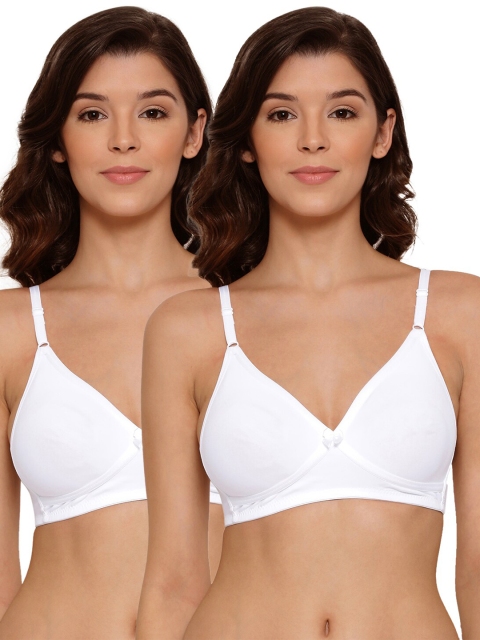 

LYRA White Pack Of 2 Underwired Lightly Padded Cotton Bra
