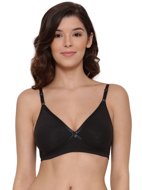 

LYRA Black Underwired Lightly Padded Cotton Bra
