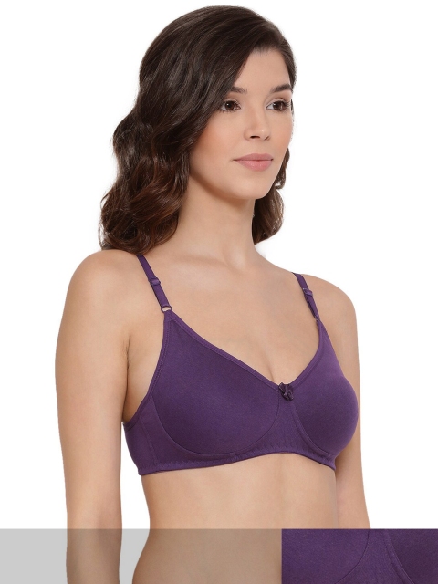 

LYRA Violet Underwired Lightly Padded Cotton Bra
