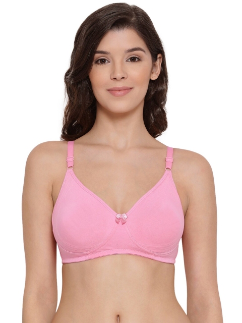 

LYRA Pink Underwired Lightly Padded Cotton Bra