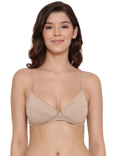 

LYRA Beige Underwired Lightly Padded Cotton Bra