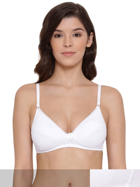 

LYRA Pack of 2 White Underwired Pure Cotton Lightly Padded Bra