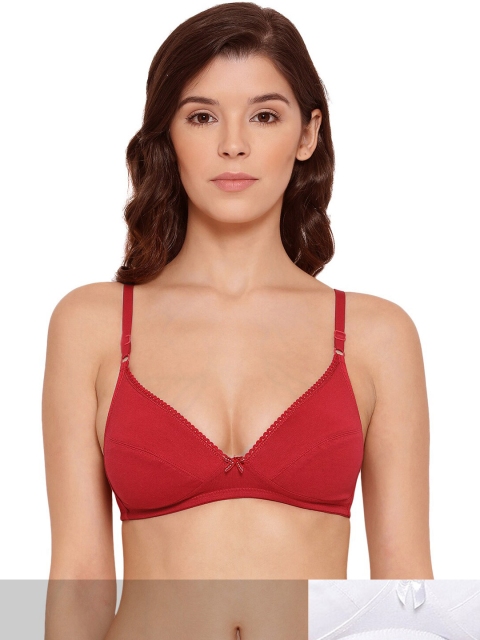 

LYRA Pack of 2 Assorted Underwired Pure Cotton Lightly Padded Bra