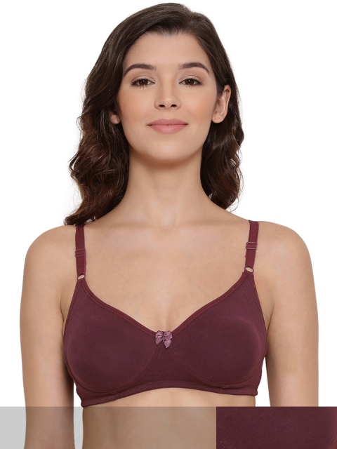 

LYRA Burgundy Underwired Lightly Padded Bra