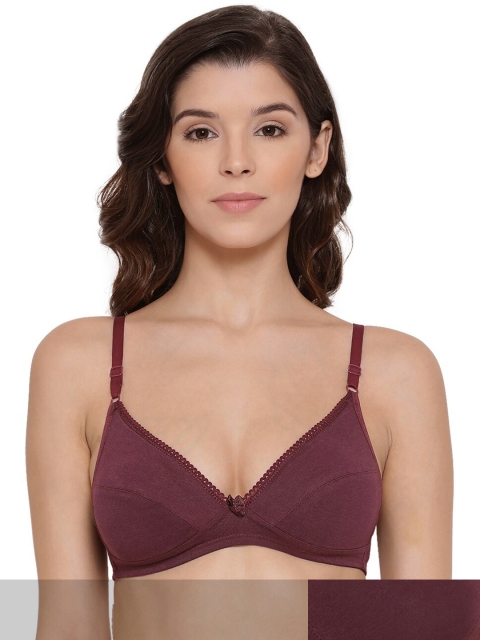 

LYRA Pack of 2 Burgundy Underwired Lightly Padded Bra