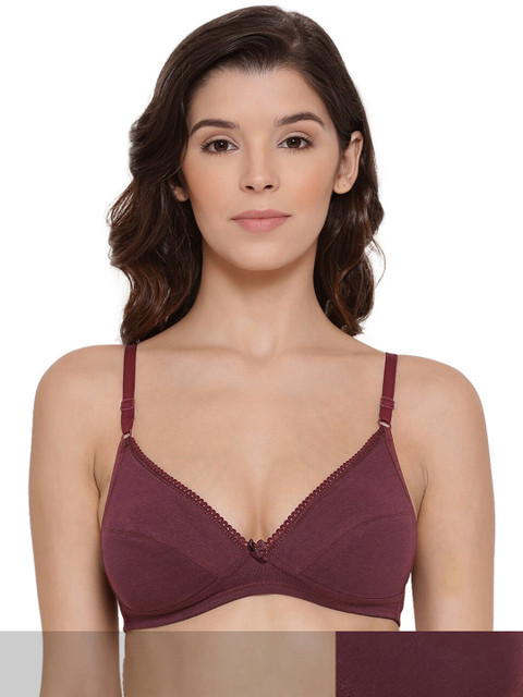 

LYRA Burgundy Underwired Lightly Padded Bra