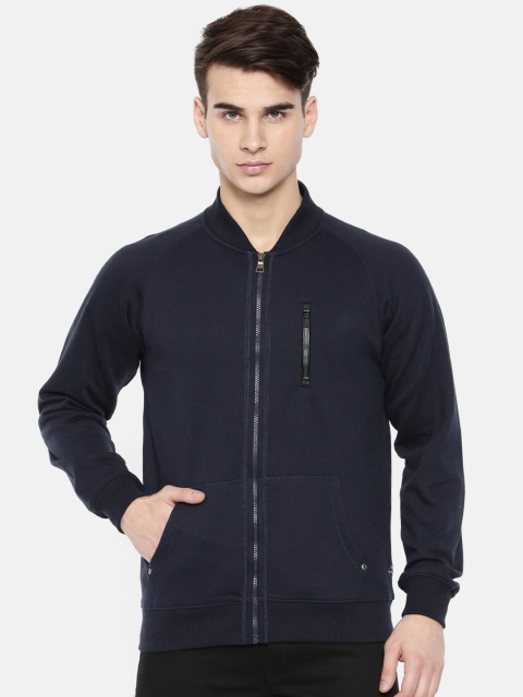 

Park Avenue Men Blue Solid Sweatshirt