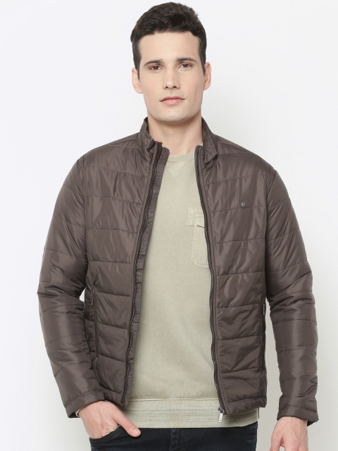 

Louis Philippe Men Brown Solid Jacket