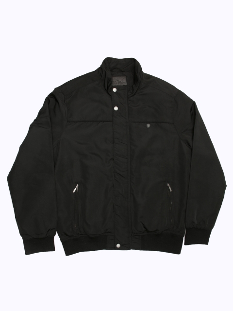 

Louis Philippe Men Black Solid Puffer Jacket