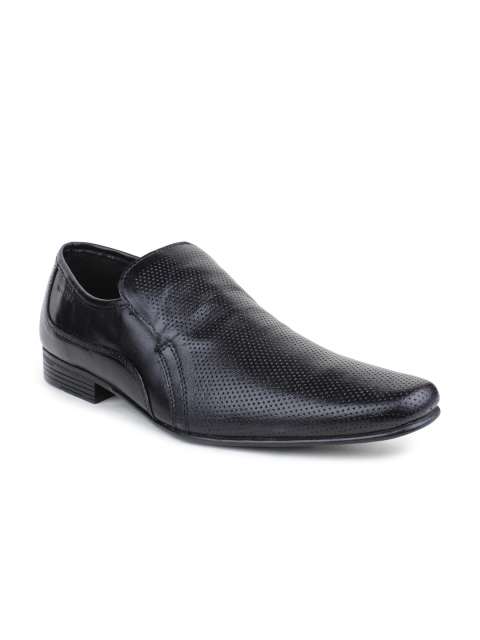 

Red Tape Men Black Genuine Leather Semiformal Shoes