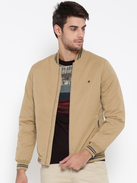 

Louis Philippe Sport Men Khaki Solid Bomber Jacket