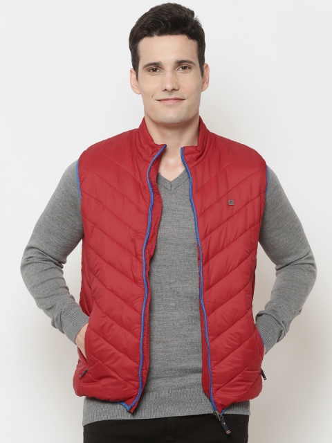 

Louis Philippe Sport Men Red Sleeveless Sporty Jacket