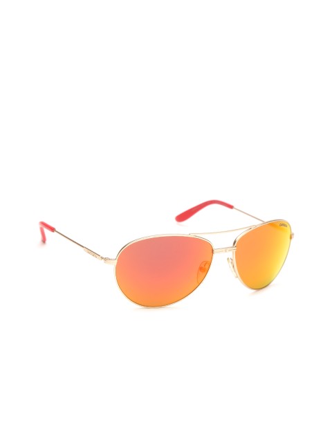 

Carrera Unisex Mirrored Oval Sunglasses 69 AOZ 60UZ, Orange