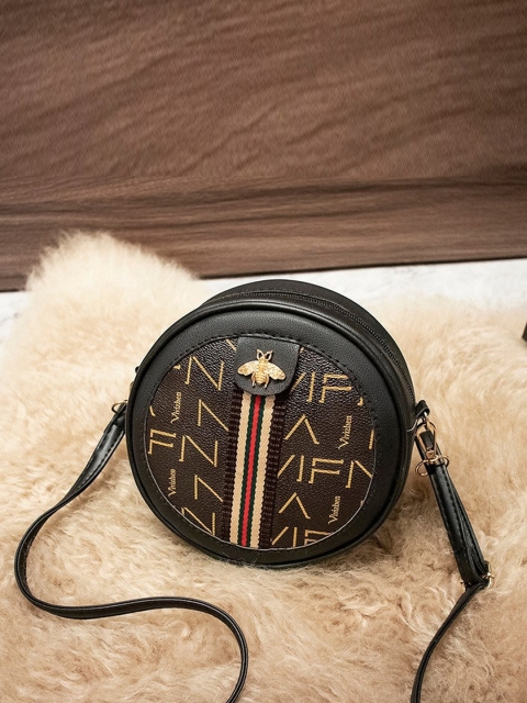 

Diva Dale Black Printed Swagger Sling Bag