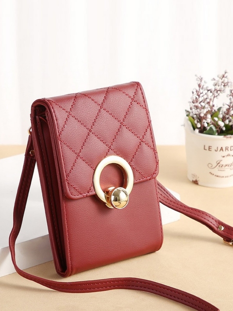 

Diva Dale Maroon Phone Holder Sling Bag