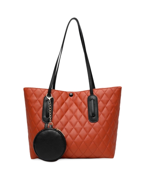 

Diva Dale Brown Textured Quilted Shoulder Bag