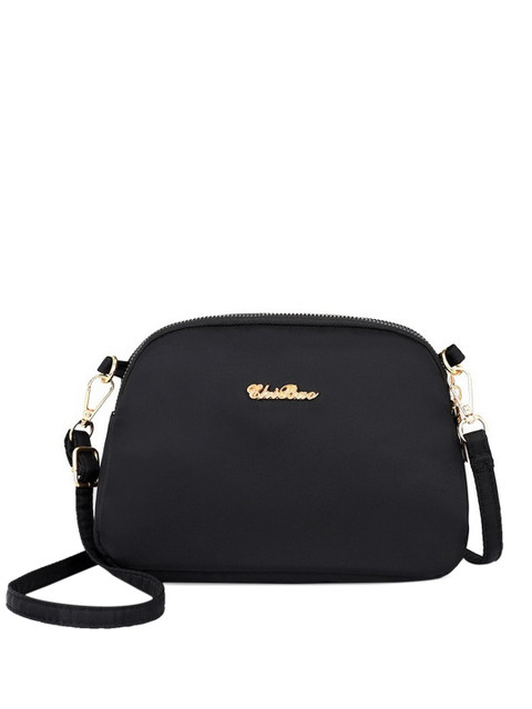 

Diva Dale Black Structured Sling Bag