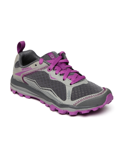 

Merrell Women Grey & Purple All Out Crush Light Running Shoes