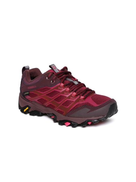 

Merrell Women Red MOAB FST GTX Leather Trekking Shoes