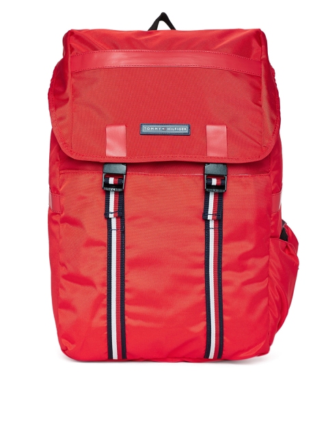 

Tommy Hilfiger Unisex Red Solid Backpack