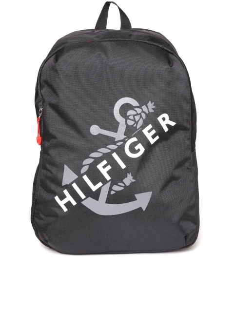 

Tommy Hilfiger Unisex Black Printed Laptop Backpack