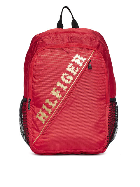 

Tommy Hilfiger Unisex Red Brand Logo laptop Backpack