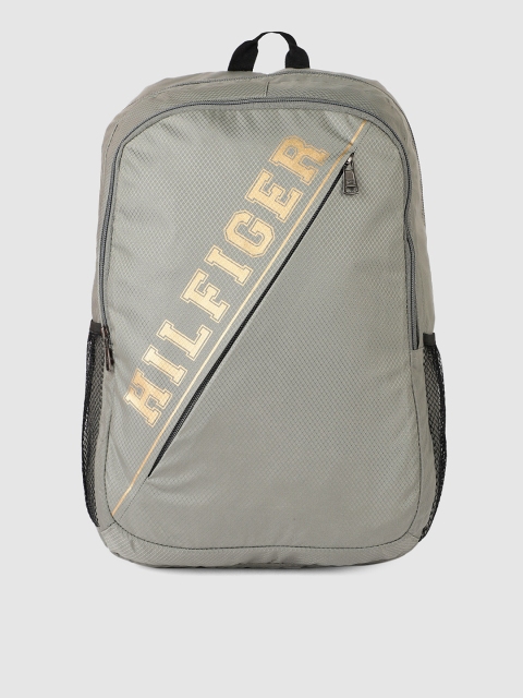 

Tommy Hilfiger Unisex Grey Brand Logo Laptop Backpack
