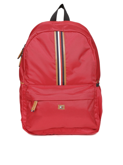 

Tommy Hilfiger Unisex Red Solid Backpack